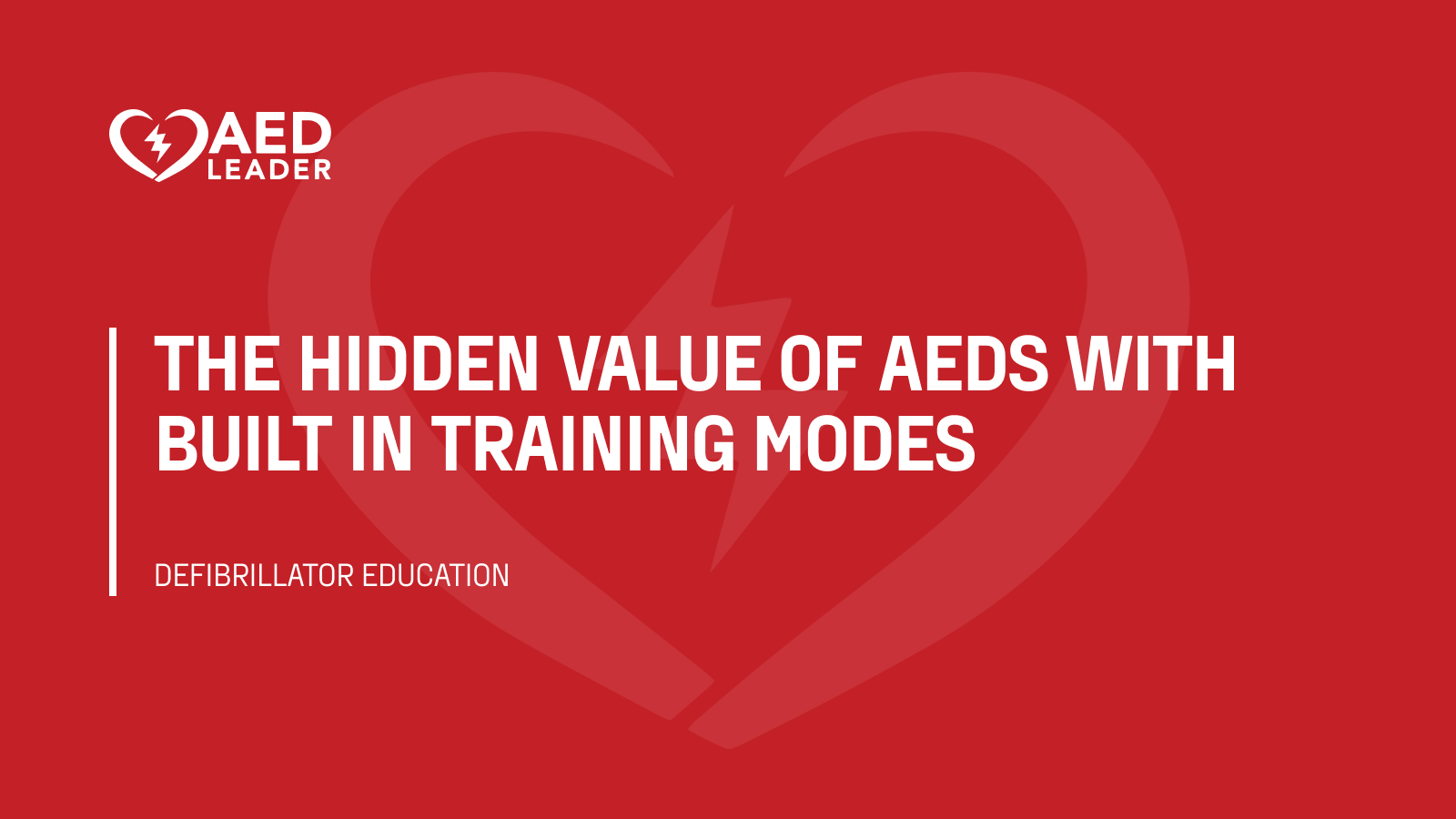 The hidden value of AEDs with built in training modes (1)